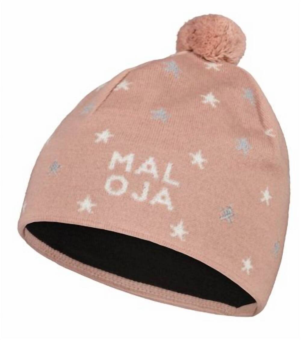 NEW MALOJA goldeck pom pom beanie in mauve